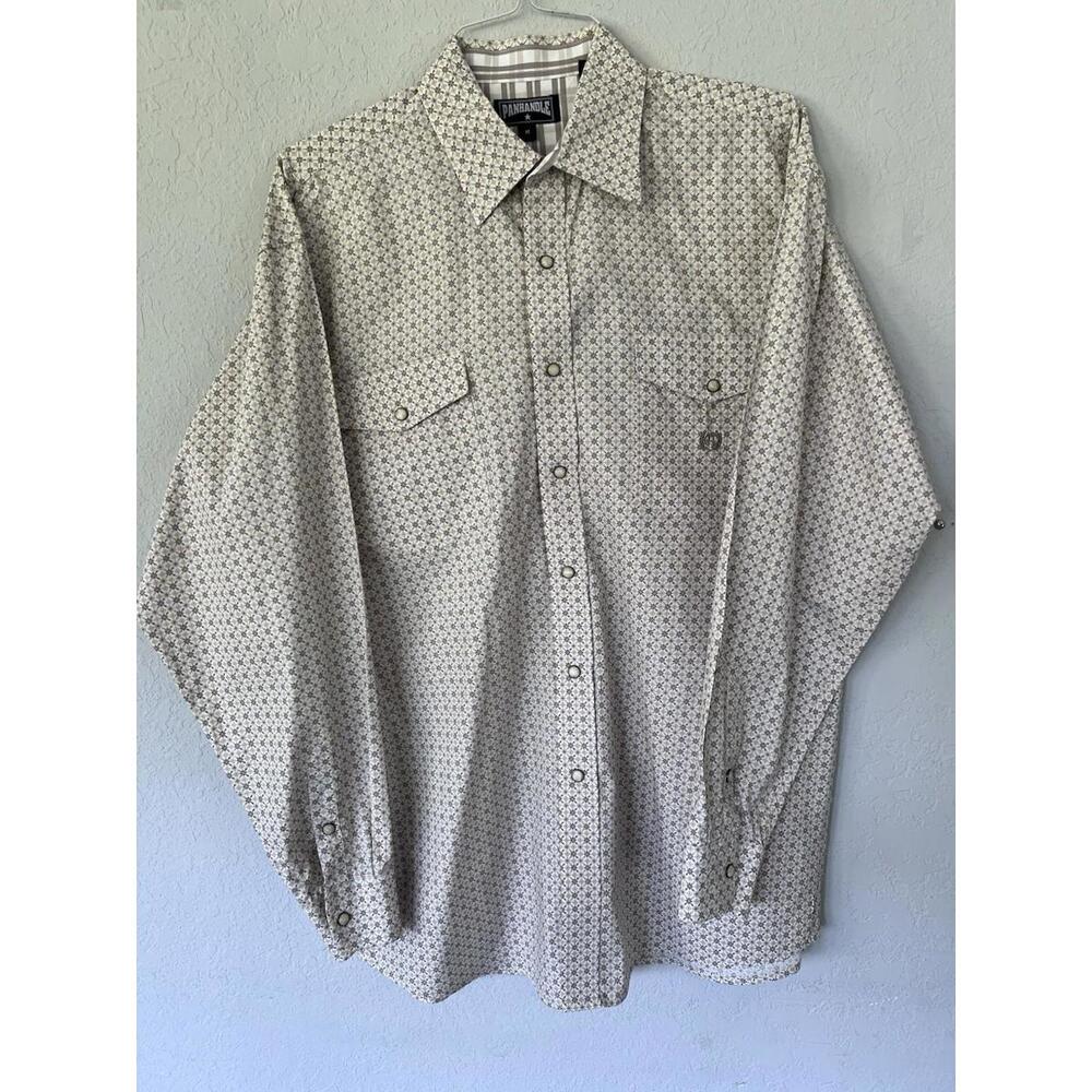 Panhandle Western Pearl Snap Shirt Men’s Sz‎ M